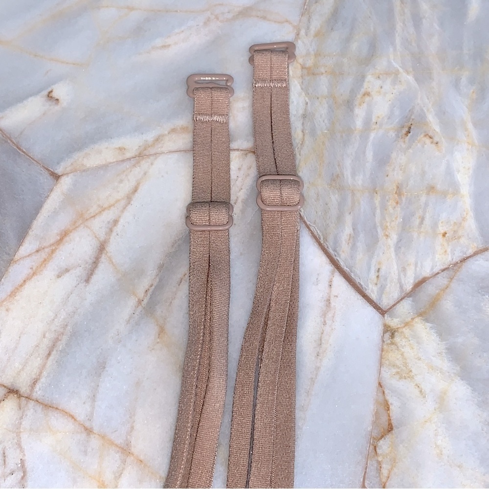 Adjustable Replacement Bra Straps Set: Beige